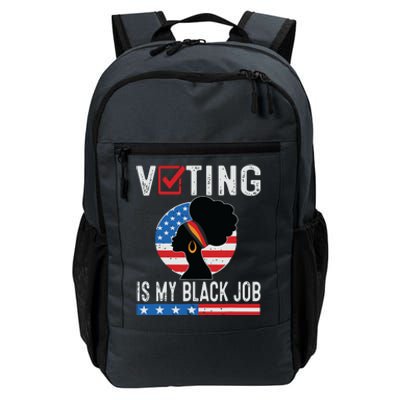 Voting Is My Black Job Flag Funny Daily Commute Backpack