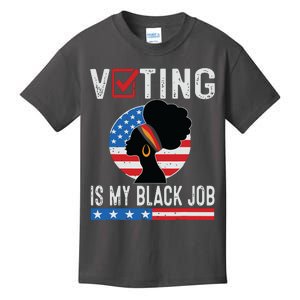 Voting Is My Black Job Flag Funny Kids T-Shirt