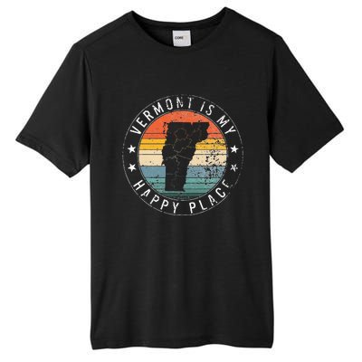 Vermont Is My Happiest Place Vt State Vacation Montpelier Tall Fusion ChromaSoft Performance T-Shirt