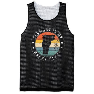 Vermont Is My Happiest Place Vt State Vacation Montpelier Mesh Reversible Basketball Jersey Tank