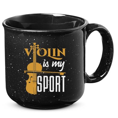 Violin Is My Sport Violinist Violin Player Instrument 15oz Campfire Ceramic Mug