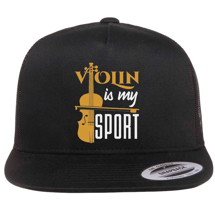 Violin Is My Sport Violinist Violin Player Instrument Flatbill Hat