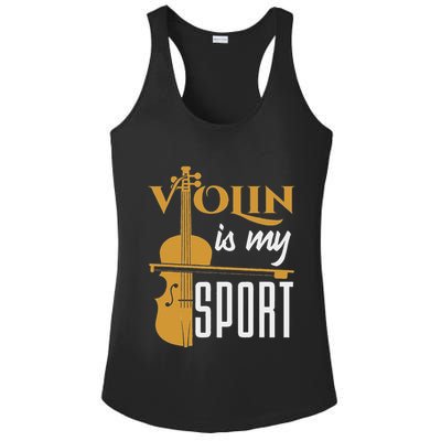 Violin Is My Sport Violinist Violin Player Instrument Ladies PosiCharge Competitor Racerback Tank