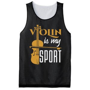 Violin Is My Sport Violinist Violin Player Instrument Mesh Reversible Basketball Jersey Tank