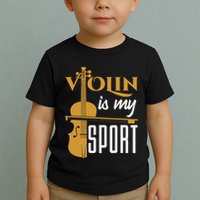 Violin Is My Sport Violinist Violin Player Instrument Toddler T-Shirt