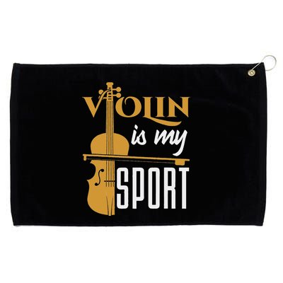 Violin Is My Sport Violinist Violin Player Instrument Grommeted Golf Towel