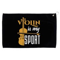 Violin Is My Sport Violinist Violin Player Instrument Grommeted Golf Towel
