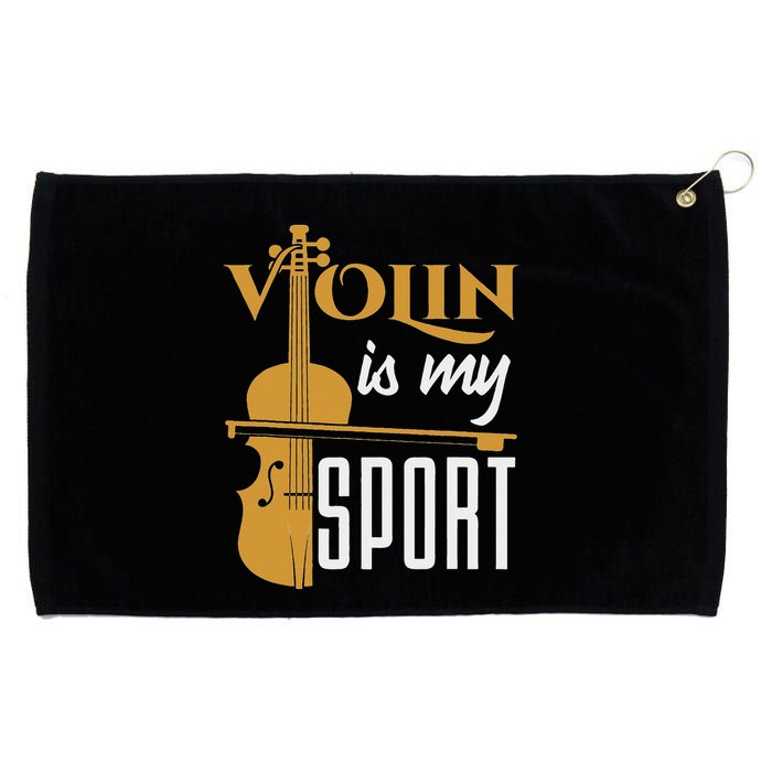 Violin Is My Sport Violinist Violin Player Instrument Grommeted Golf Towel