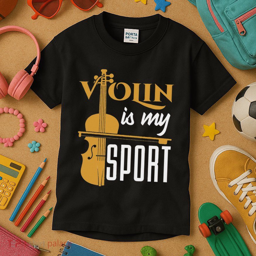 Violin Is My Sport Violinist Violin Player Instrument Kids T-Shirt