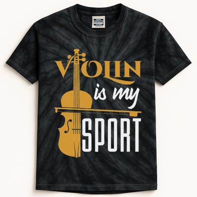 Violin Is My Sport Violinist Violin Player Instrument Kids Tie-Dye T-Shirt