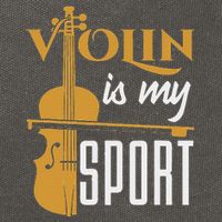 Violin Is My Sport Violinist Violin Player Instrument Cotton Canvas Backpack