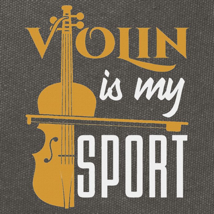 Violin Is My Sport Violinist Violin Player Instrument Cotton Canvas Backpack