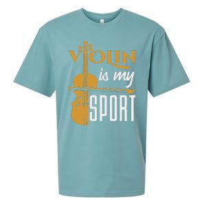 Violin Is My Sport Violinist Violin Player Instrument Sueded Cloud Jersey T-Shirt