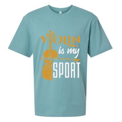Violin Is My Sport Violinist Violin Player Instrument Sueded Cloud Jersey T-Shirt