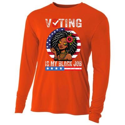 Voting Is My Black Job Cooling Performance Long Sleeve Crew