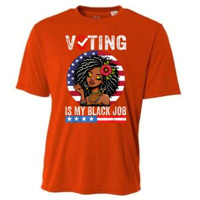 Voting Is My Black Job Cooling Performance Crew T-Shirt