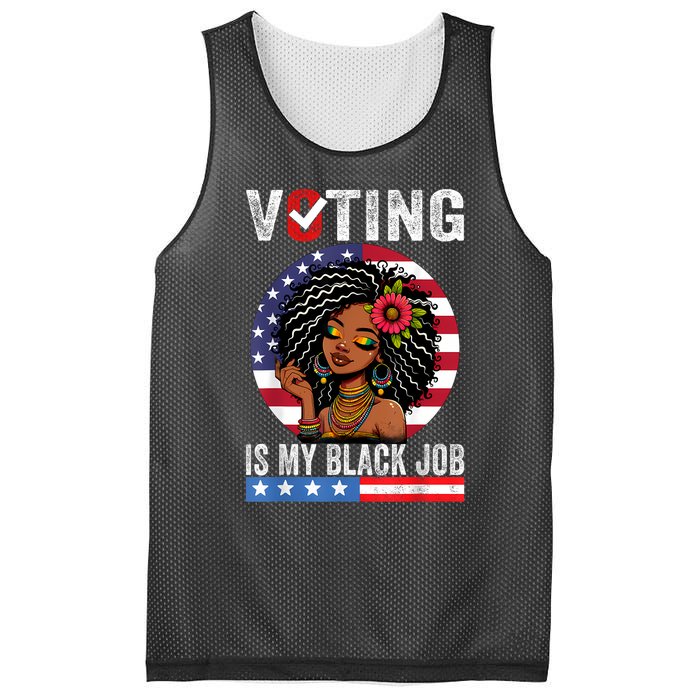 Voting Is My Black Job Mesh Reversible Basketball Jersey Tank