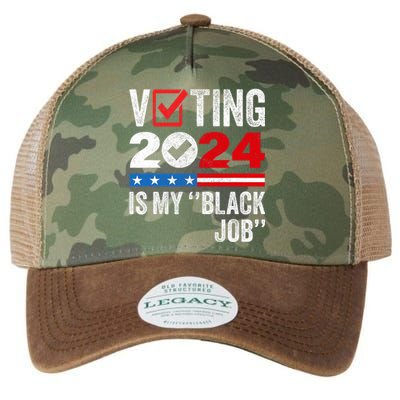 Voting Is My Black Job Legacy Tie Dye Trucker Hat