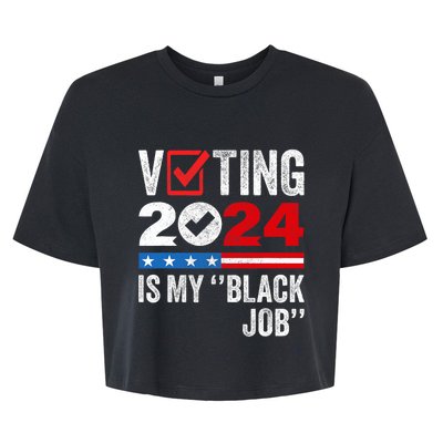 Voting Is My Black Job Bella+Canvas Jersey Crop Tee