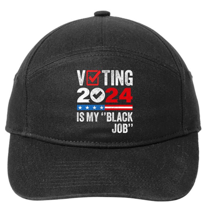 Voting Is My Black Job 7-Panel Snapback Hat