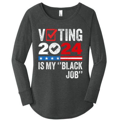 Voting Is My Black Job Women's Perfect Tri Tunic Long Sleeve Shirt