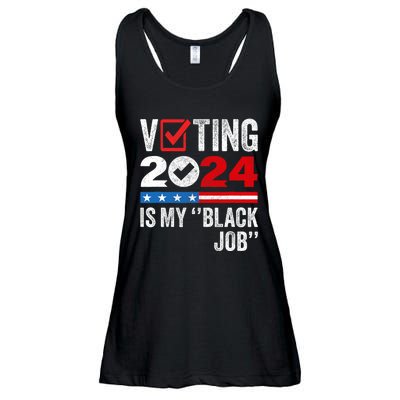 Voting Is My Black Job Ladies Essential Flowy Tank