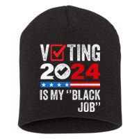 Voting Is My Black Job Short Acrylic Beanie