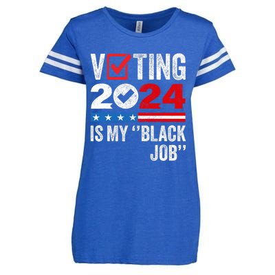 Voting Is My Black Job Enza Ladies Jersey Football T-Shirt