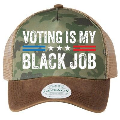 Voting Is My Black Job Election 2024 Legacy Tie Dye Trucker Hat