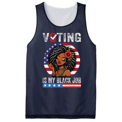 Voting Is My Black Job Gift Mesh Reversible Basketball Jersey Tank