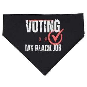 Voting Is My Black Job USA-Made Doggie Bandana