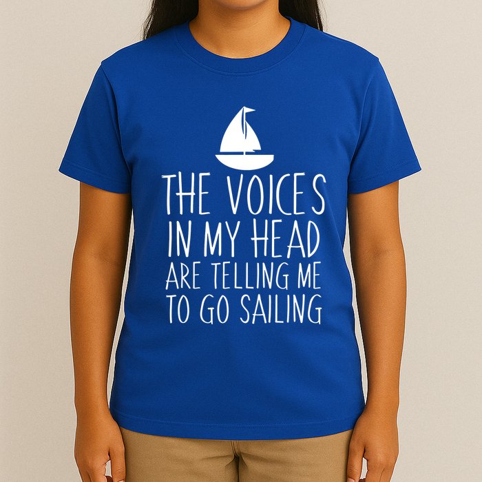 Voices In My Head Tell Me That I Should Go Sailing T-Shirt