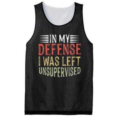 vintage In my defense i was left unsupervised Mesh Reversible Basketball Jersey Tank