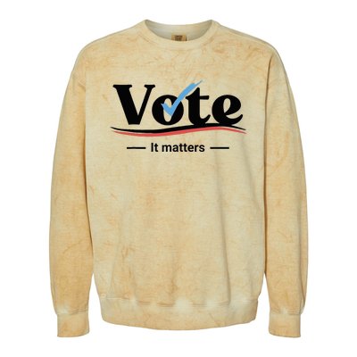 Vote It Matters Colorblast Crewneck Sweatshirt