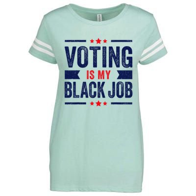 Voting Is My Black Job Enza Ladies Jersey Football T-Shirt