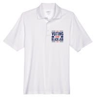 Voting Is My Black Job Men's Origin Performance Pique Polo