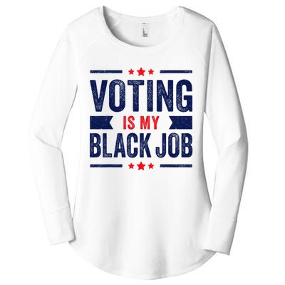 Voting Is My Black Job Women's Perfect Tri Tunic Long Sleeve Shirt