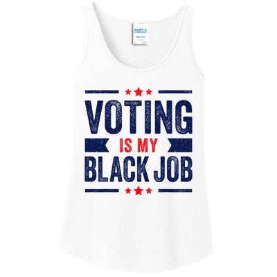 Voting Is My Black Job Ladies Essential Tank