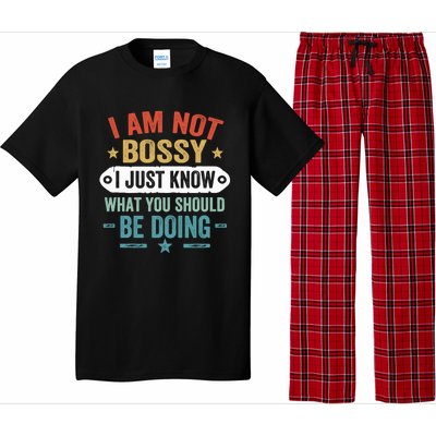 Vintage Im Not Bossy I Just Know What You Should Be Doing Pajama Set