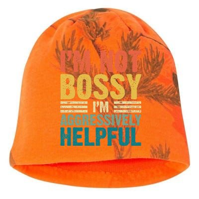 Vintage Im Not Bossy Im Aggressively Helpful Kati - Camo Knit Beanie