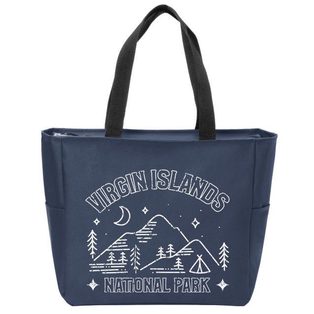 Virgin Islands National Park Explore Adventure Camp Mountain Zip Tote Bag