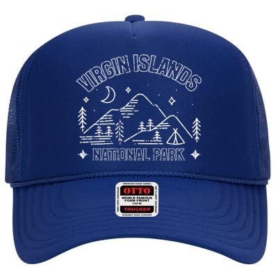 Virgin Islands National Park Explore Adventure Camp Mountain High Crown Mesh Back Trucker Hat