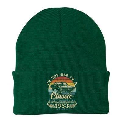 Vintage IM Not Old IM Classic Car Graphic Birthday 1953 Knit Cap Winter Beanie