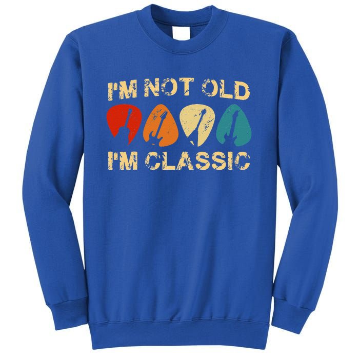 Vintage I'm Not Old I'm Classic Guitar For Dad Grandpa Sweatshirt