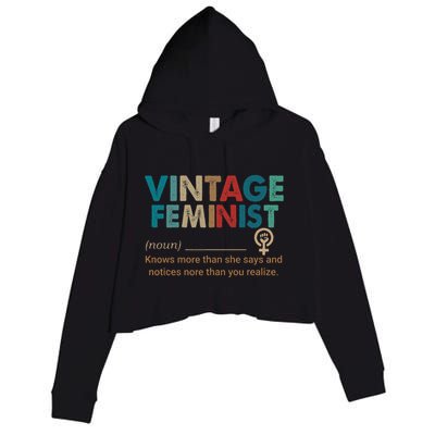 Vintage Im Not Bossy Im Aggressively Helpful Crop Fleece Hoodie