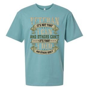 Veteran It's Not That I Can And Others Can't It's That I Did And Others Didn't Sueded Cloud Jersey T-Shirt