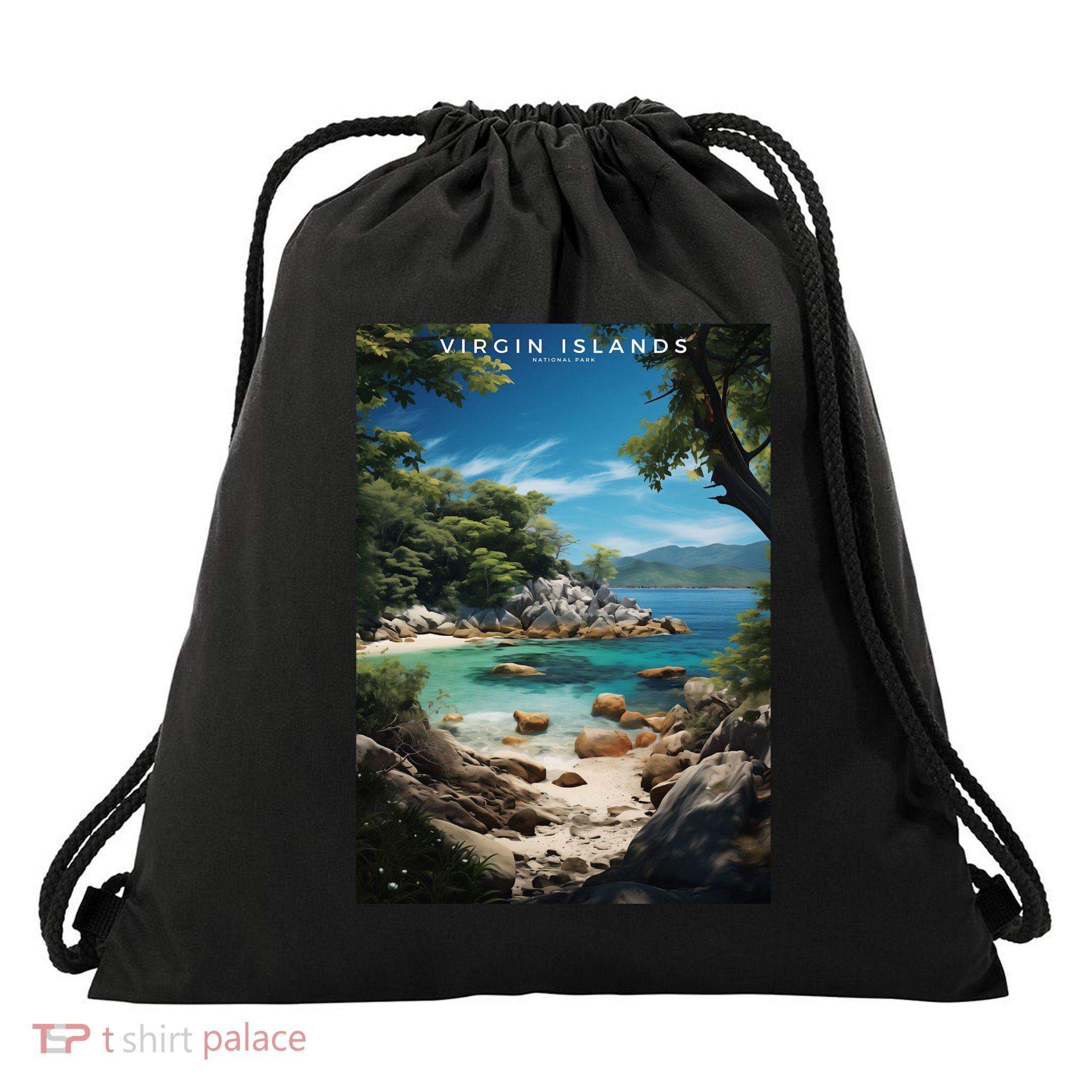 Virgin Islands National Park Drawstring Bag