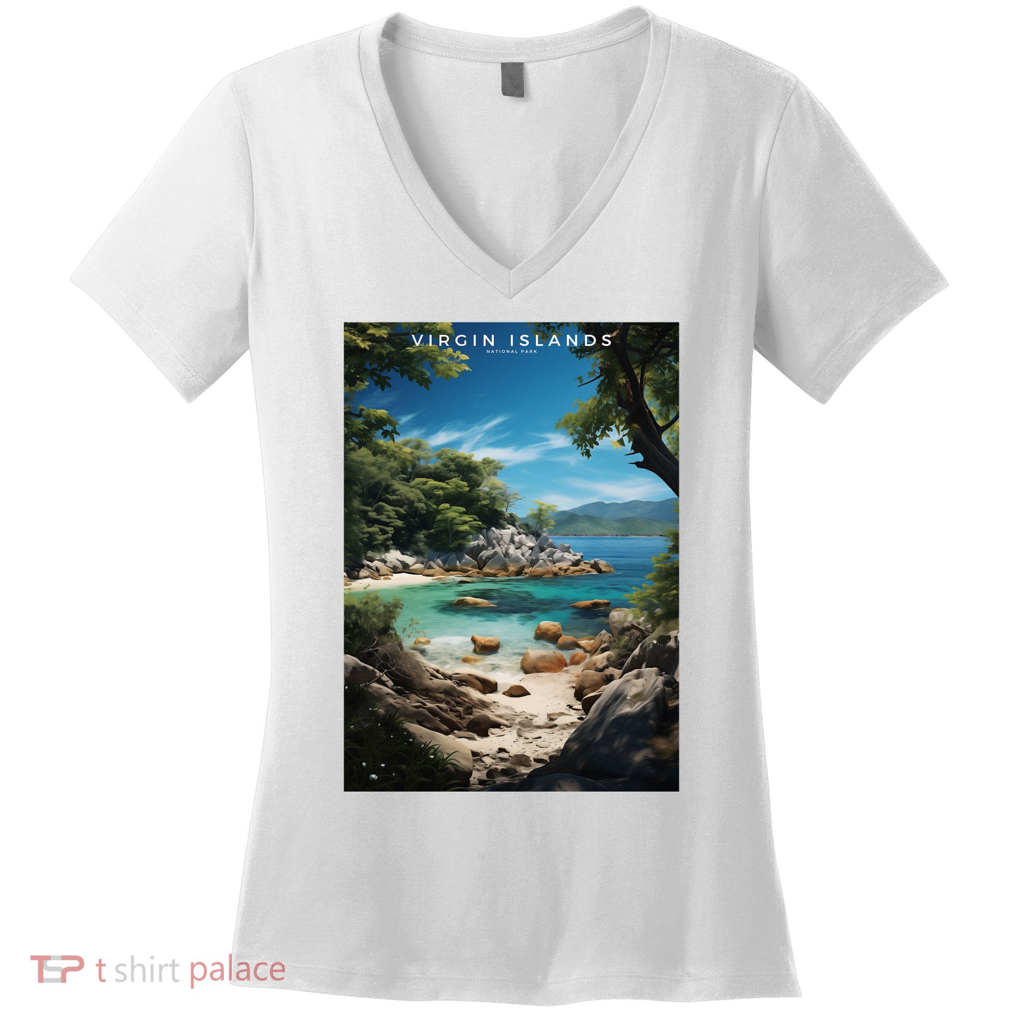 Virgin Islands National Park Women's V-Neck T-Shirt