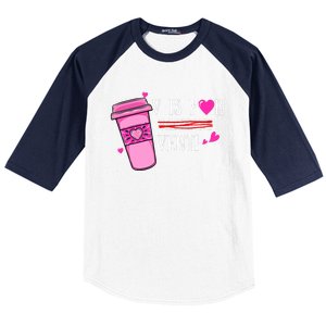 V Is Not For Valentine But Venti Coffee Funny Valentines Day Baseball Sleeve Shirt