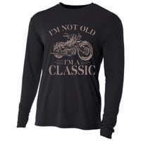 Vintage IM Not Old IM Classic Motocycle Biker Classic Cooling Performance Long Sleeve Crew